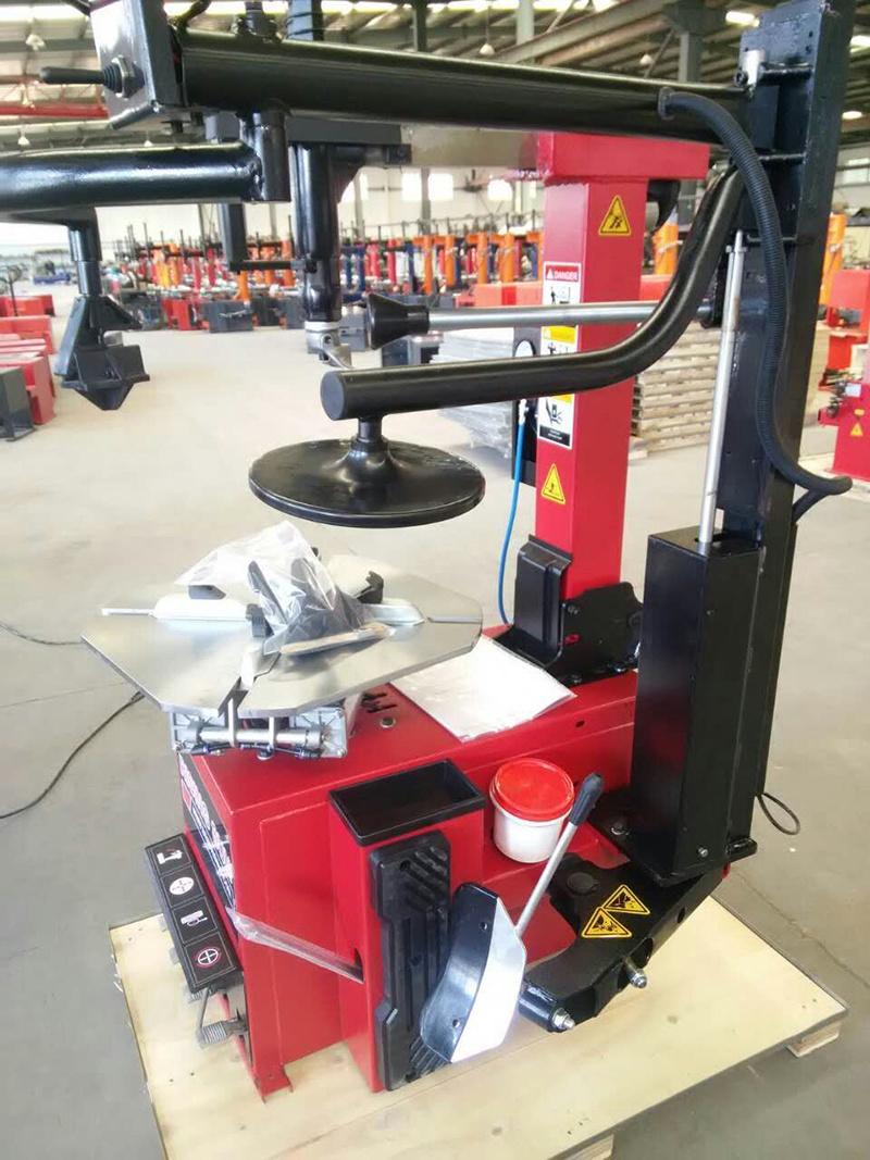 Horizantal Semi Automatic Tilting Column Tire Removing Machine