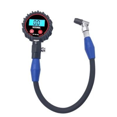 LCD Digital Tire Pressure Gauge Large Air Valve Button Manual Tire Pressure Gauge