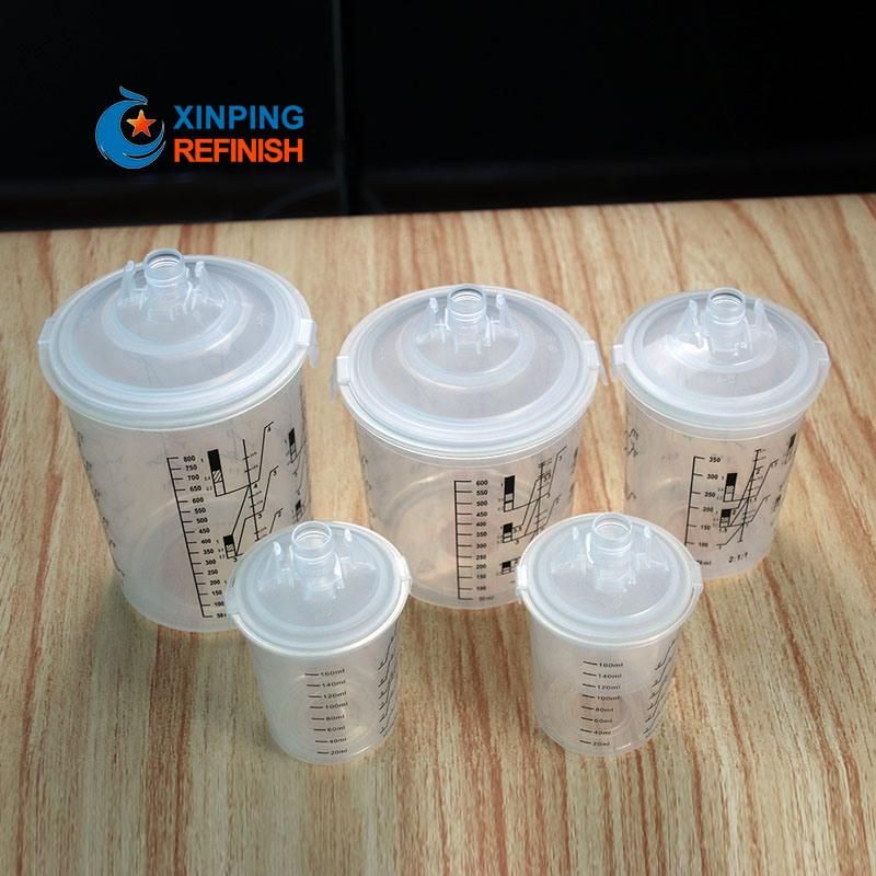 Good Quality Disposable Plastic Car Repair Spray Gun Pot Cup Paint Mixing Cup