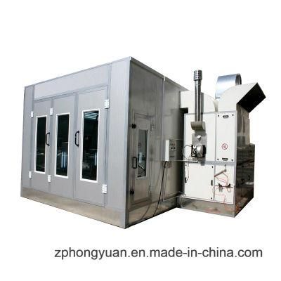 Automotive Paint Booth Design with Gas Burner and Heat Insulation Panel