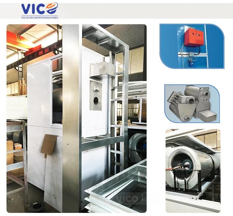 Vico Diesel Burner Spray Booth Car Spray Booth Auto Painting Room