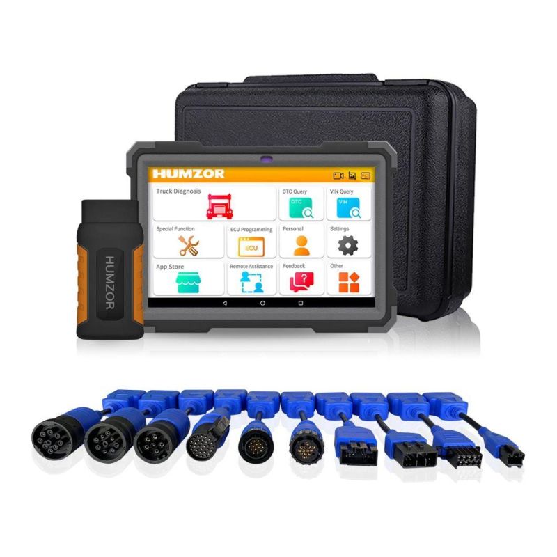 Humzor Nexzdas ND566 Elite Heavy Duty Truck Full System Diagnostic Scanner for 12-24V Diesel Vehicles OBD2 Tools