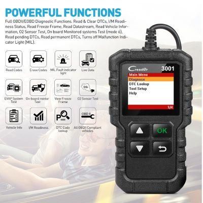 Launch Cr3001 OBD II Auto Scanner with Full System Diagnostic Tool