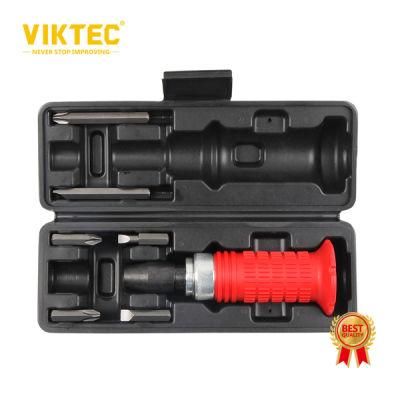 Viktec for 7PC Red Non-Slip Rubber Handle Impact Screwdriver Set