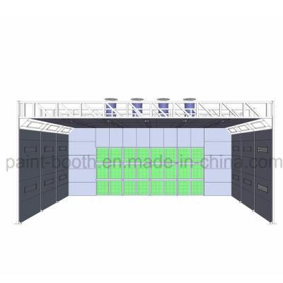 Infitech Open Front Industrial Cross Draft Woodworking Paint Spray Booth / Painting Box for Sale