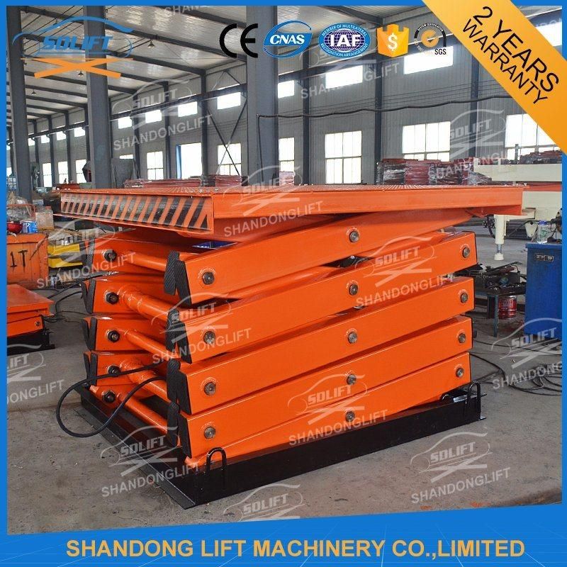 Hydraulic Scissor Fixed Cargo Loading Platform Lifts with Ce