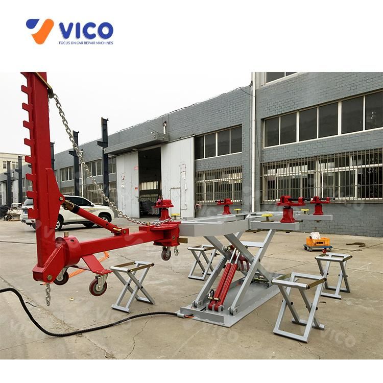 Vico Auto Frame Machine Car Scissor Lift Best Collision Car Dent Pulling