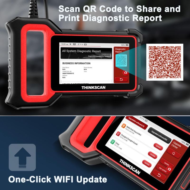 Thinkcar Thinkscan Plus S7 OBD2 Car Diagnostic Tool for Auto ABS Airbag Sas Oil DPF Epb Reset 7 Systems Automotive Scanner