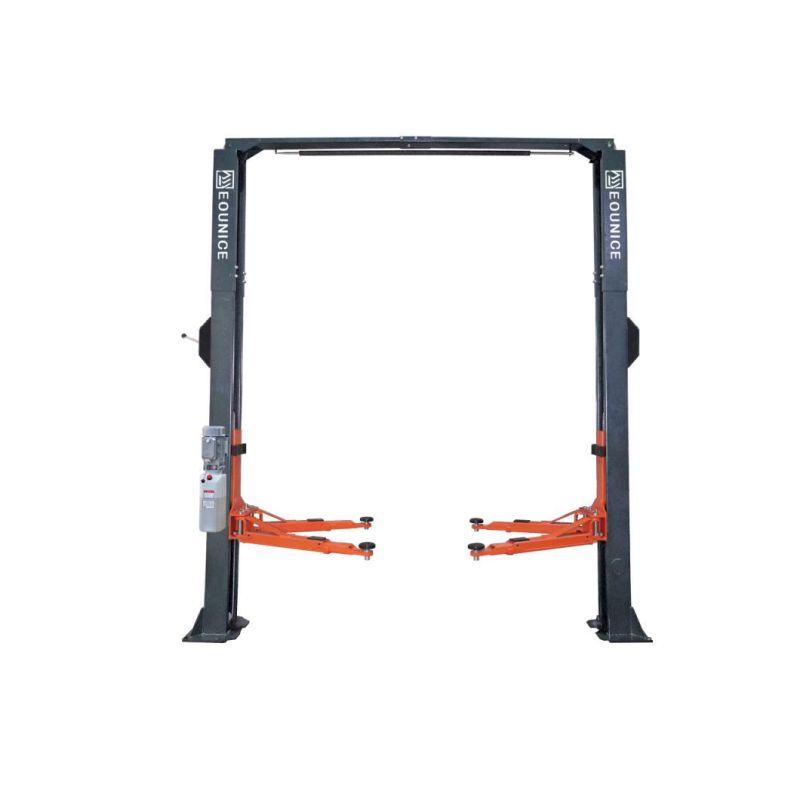 4000kg Equipment Vehicles Clear Floor Hoist Single-Ponit by Manual Hydraulic Auto Two Post Car Lift / Lifting Equipment