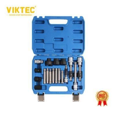 Viktec CE 18PC Alternator Freewheel Pulley Removal Set High Quality with Pully Removal (VT01318)