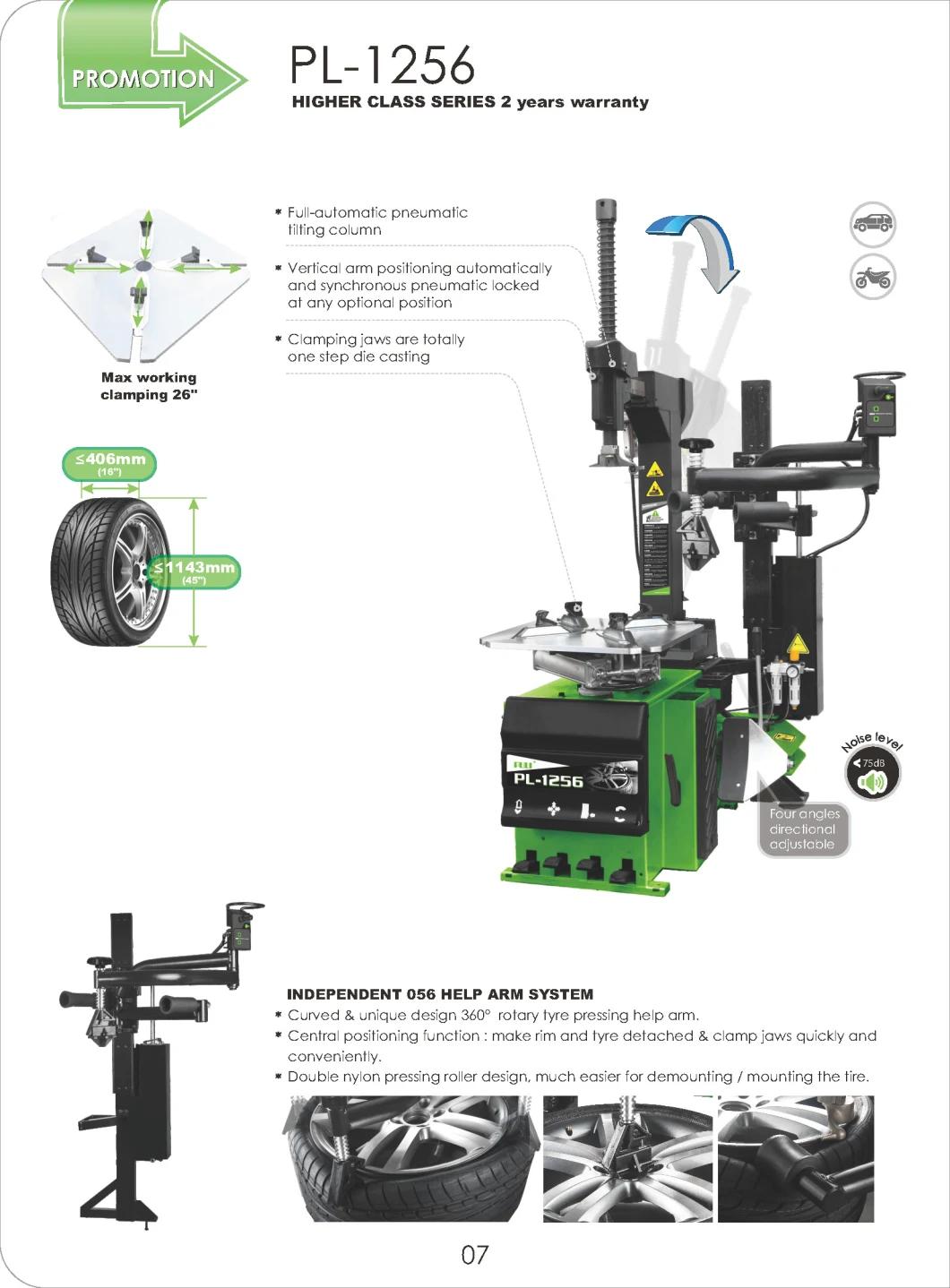 Puli Full Automatic Tilting Tyre Changer CE Price Pl-1256 Auto Maintenance Repair Equipment on Sale