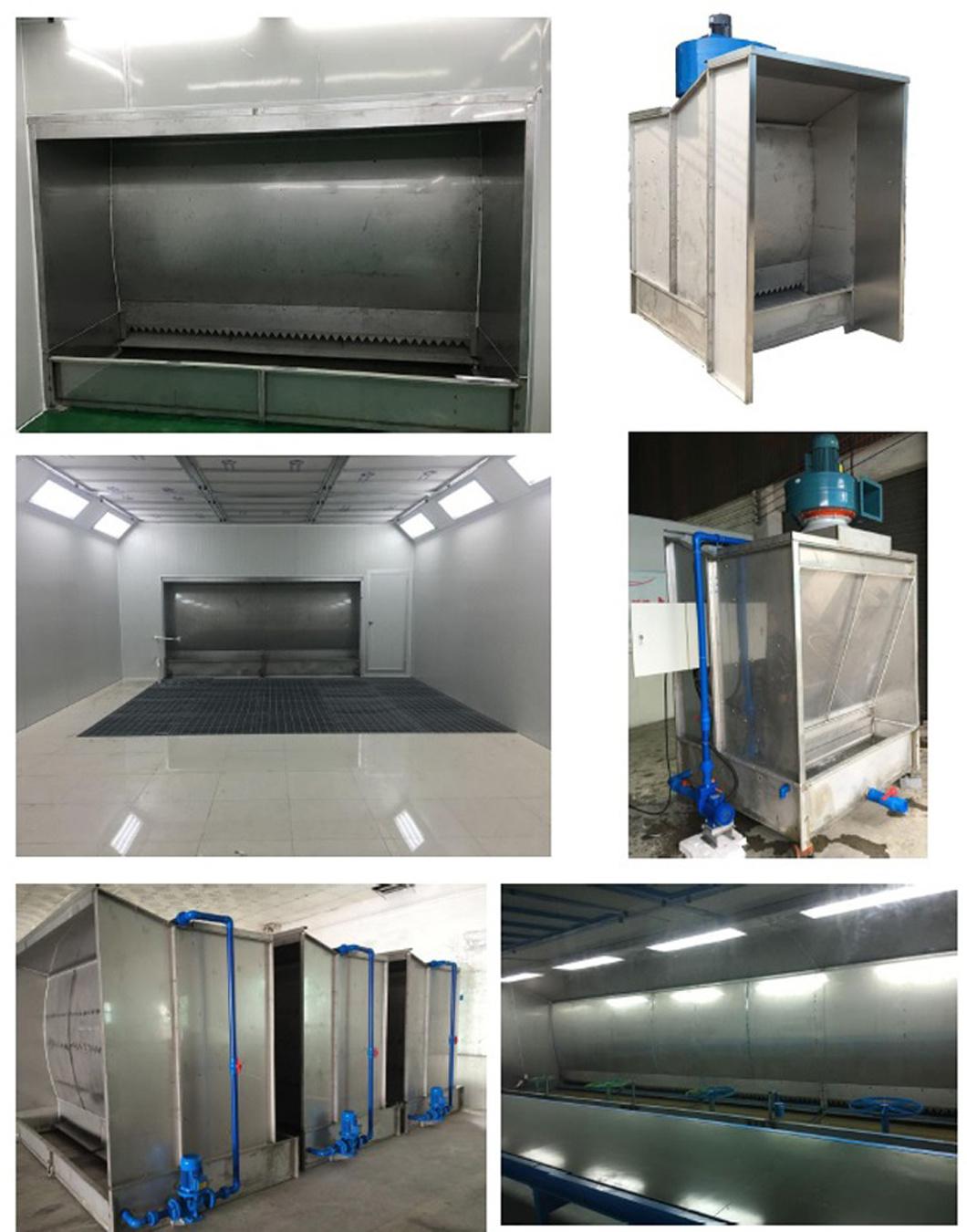 Infitech Best Selling Stainless Steel Water Curtain Spray Booth / Paint Booth for Furniture