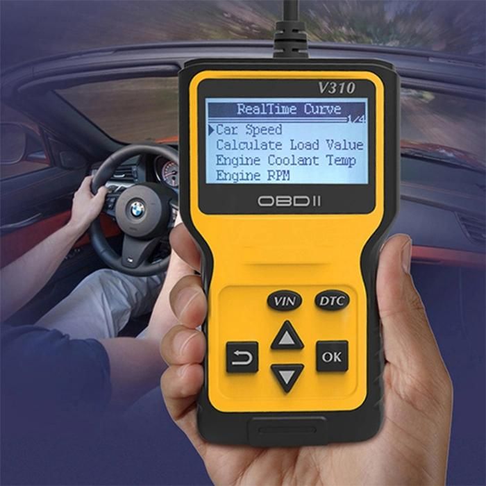 OBD II Digital Mini Car Vehicle Fault Code Reader Diagonstic Scanner with 6 Languages