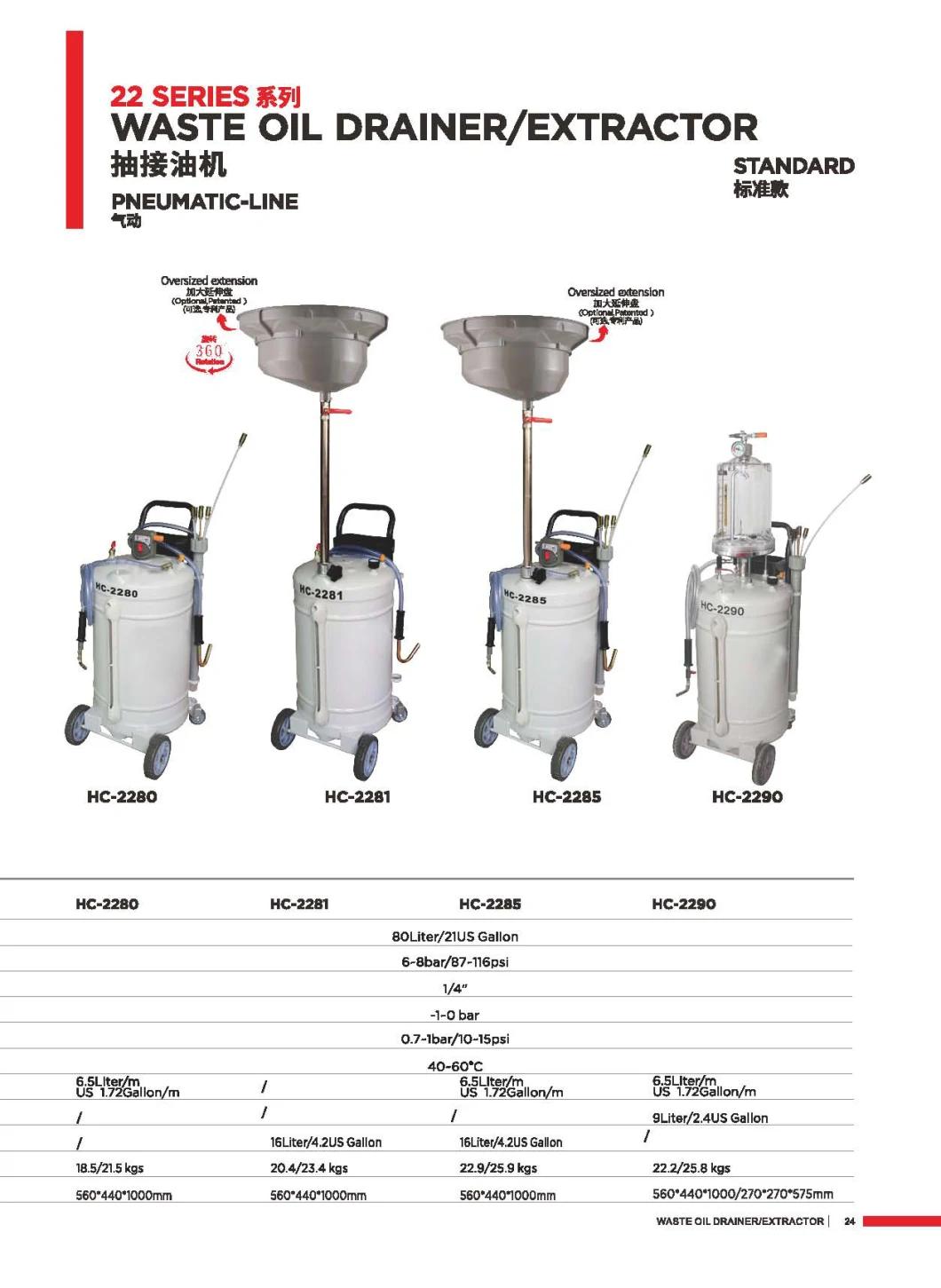 Waste Oil Drainer & Extractor Oil Extractor Hc-2290 Pneumatic Oil Extractor Oil Drainer Waste Oil Extractor