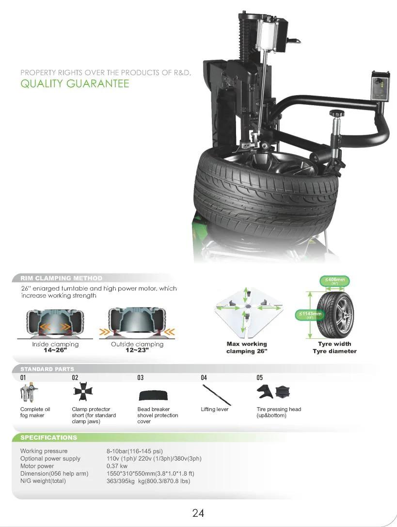 Puli New Full Automatic Tilting Tyre Changer CE Price Pl-6056 Auto Maintenance Repair Equipment on Sale