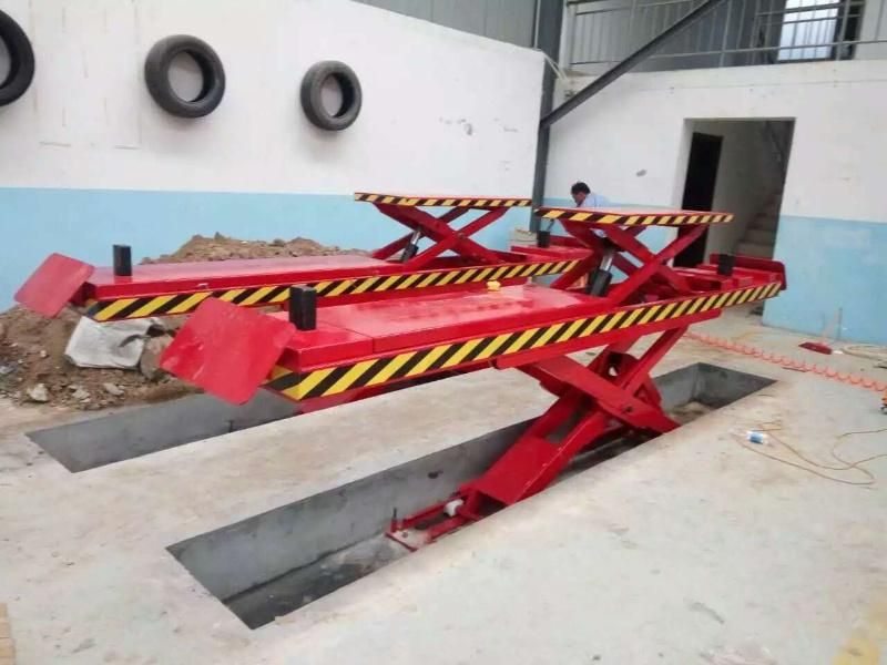 Big Shear Under-Ground Alignment Scissor Lift Use for Car Lifting in Auto Repair Shop