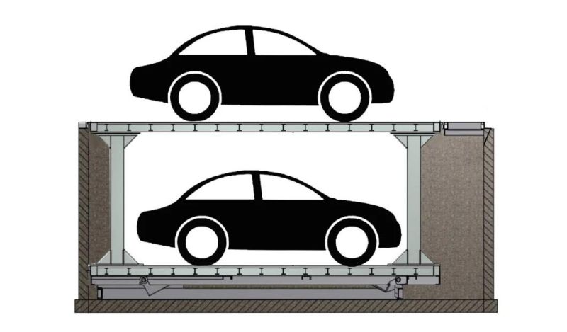 Home Garage Basement Car Parking Hoist Scissor Lift Platform