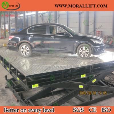 Hydraulic Scissor Lift with Car Rotating Turntable Platform