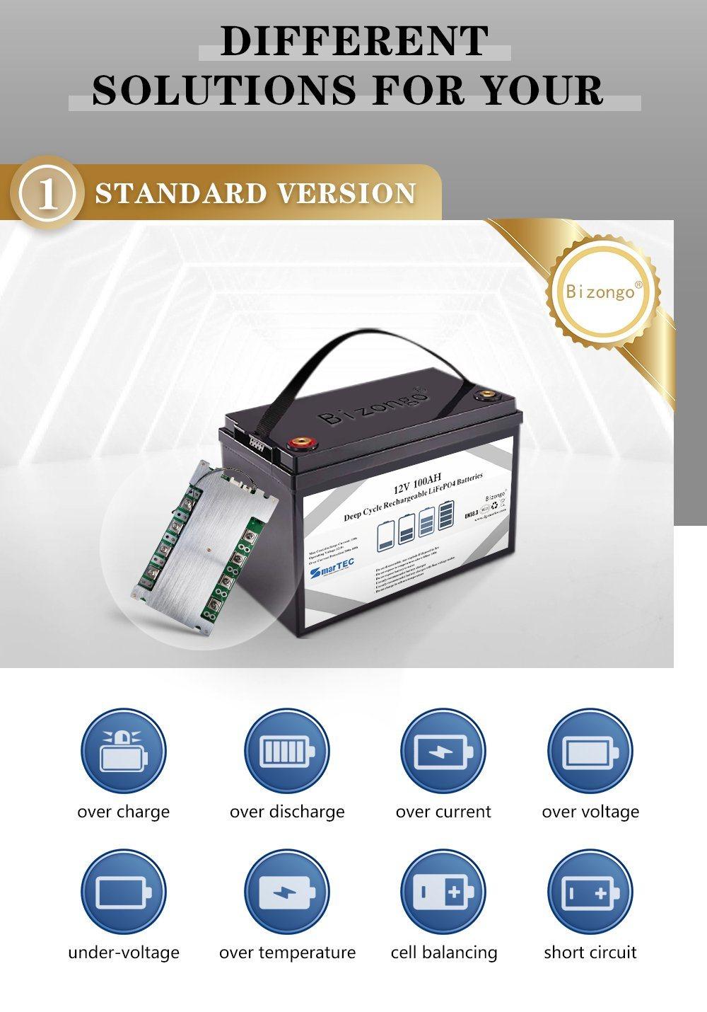 Smartec OEM/ODM Available 4s LiFePO4 BMS 12V 100A/120A/150A/200A Smart BMS with Bt/Uart/RS485 and Temperature