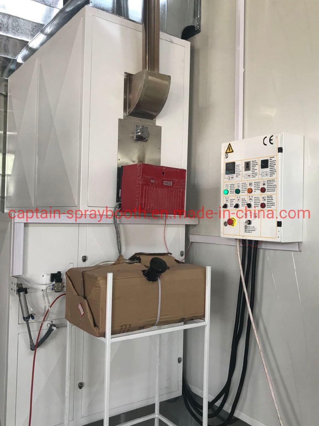 Customized Semi-Downdraft LGP/ Natural Gas Spray Paint Booth /Paint Cabinet 10m-5m-4m