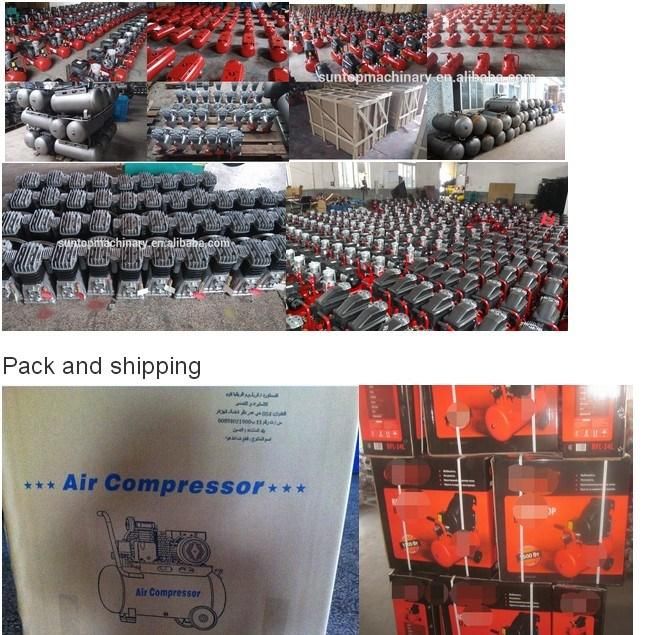 1440rpm 0.75HP 0.55kw 25L 8bar Oilless Piston Air Compressor