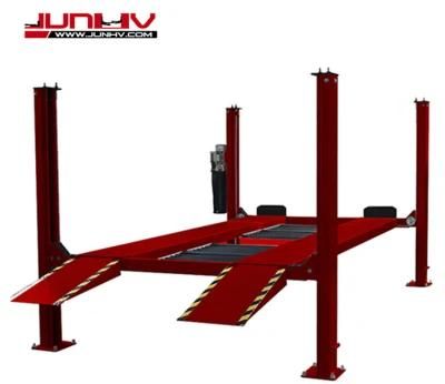 China Supply Single Cylinder Four Post Car Lift with Ce