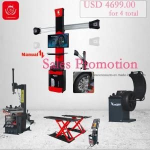Vehicle Accessories and Wheel Alignment with Scissor Lift