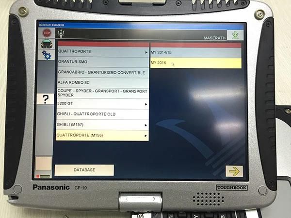 Mdvci Maserati Detector SD3 Support Programming and Diagnosis with Maintenance Data Installed on Panasonic CF19 Ready to Use