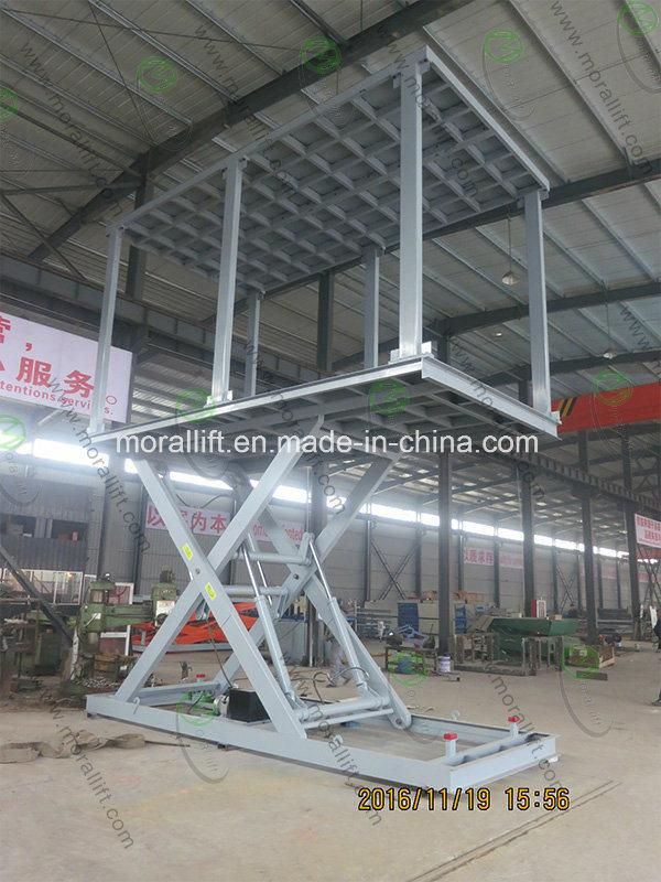 Hydraulic underground basement car lift for parking