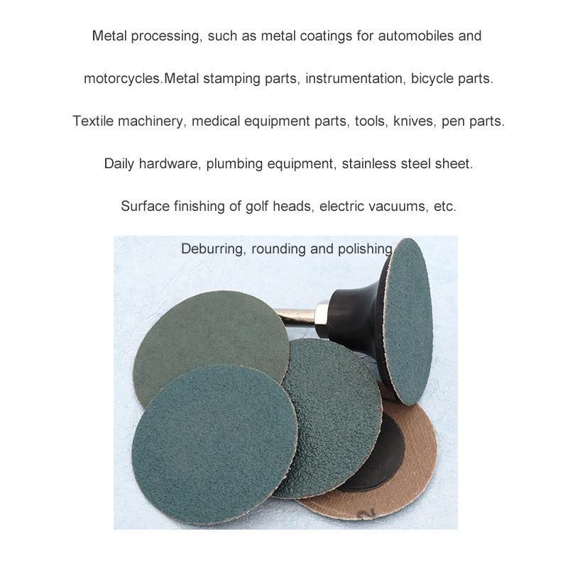 2" 50mm Quick Change Roll Lock Zirconium Corundum Green Surface Conditioning Sanding Abservice Disc