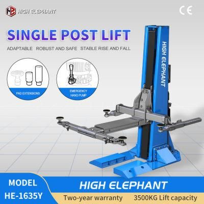 Movable Single Post Lift Auto Elevator Vehicle Lifter with CE