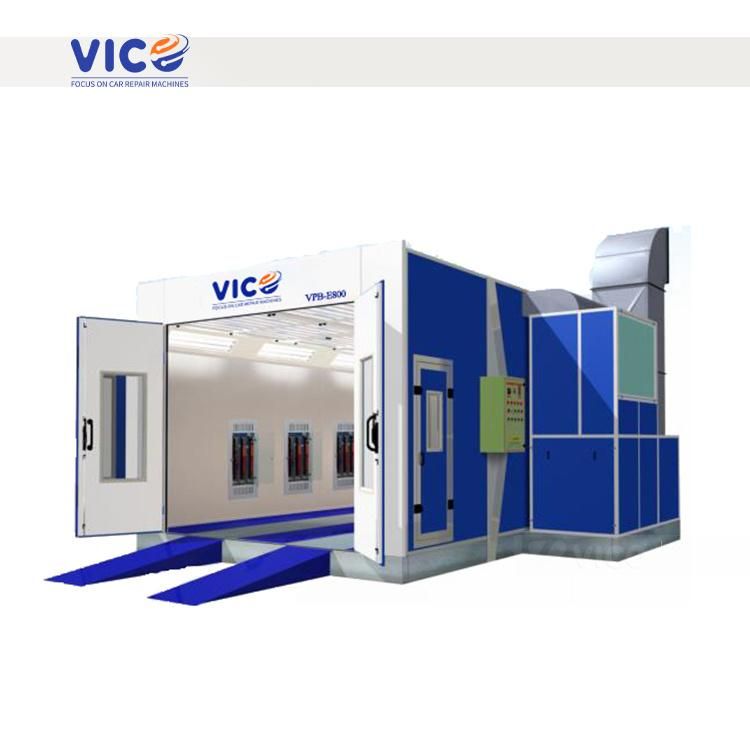Vico Glass Front Door Spray Booth Auto Painting Booth Prep Station