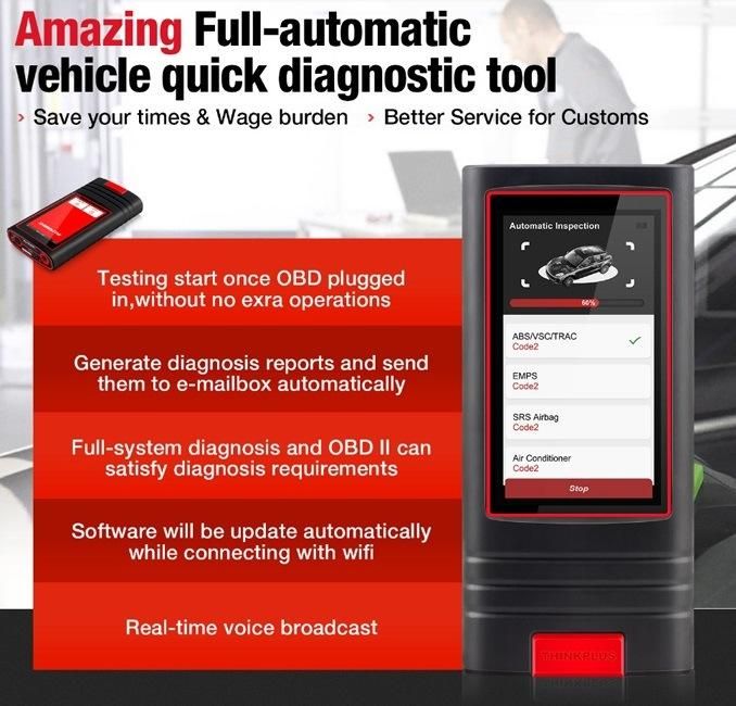 Thinkcar Thinkplus Intelligent Car Vehicle Diagnosis Automatically Uploaded Professional Report Easy Auto Full System Check