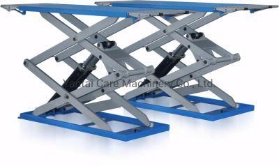 3t Ce Approved Ultrathin on-Ground Mounted Scissor Car Lift for Sale