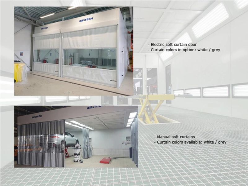 Auto Paint Spray Booth and Preparation Bay for Car Refinishing