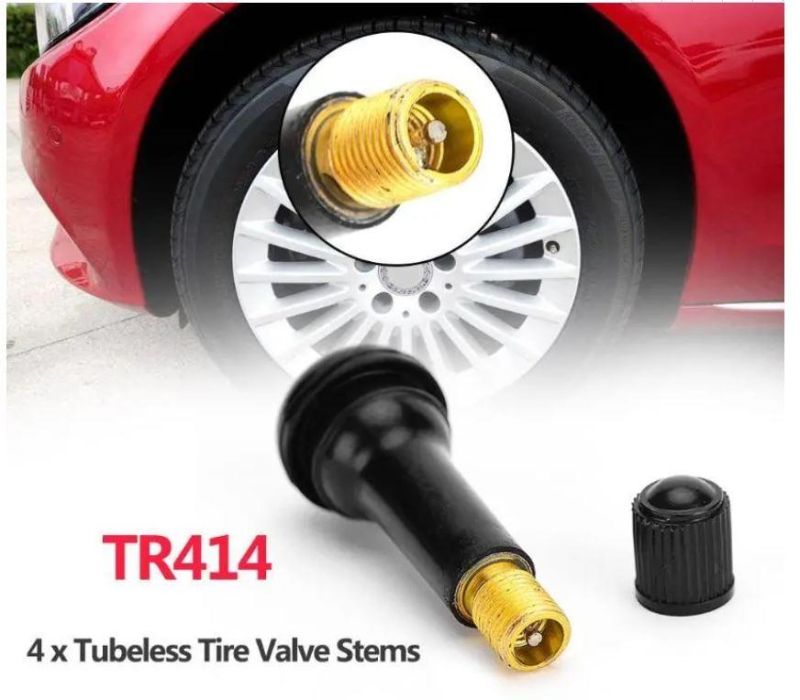 Auto Part Tr414 Snap-in Rubber Tubeless Tire Valve
