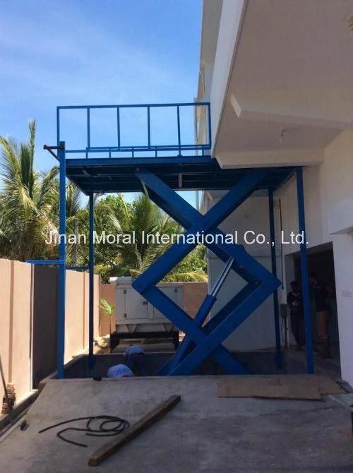 single car single scissor garage park lift