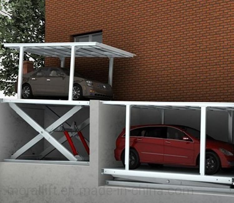 Hydraulic driven car park lift with CE