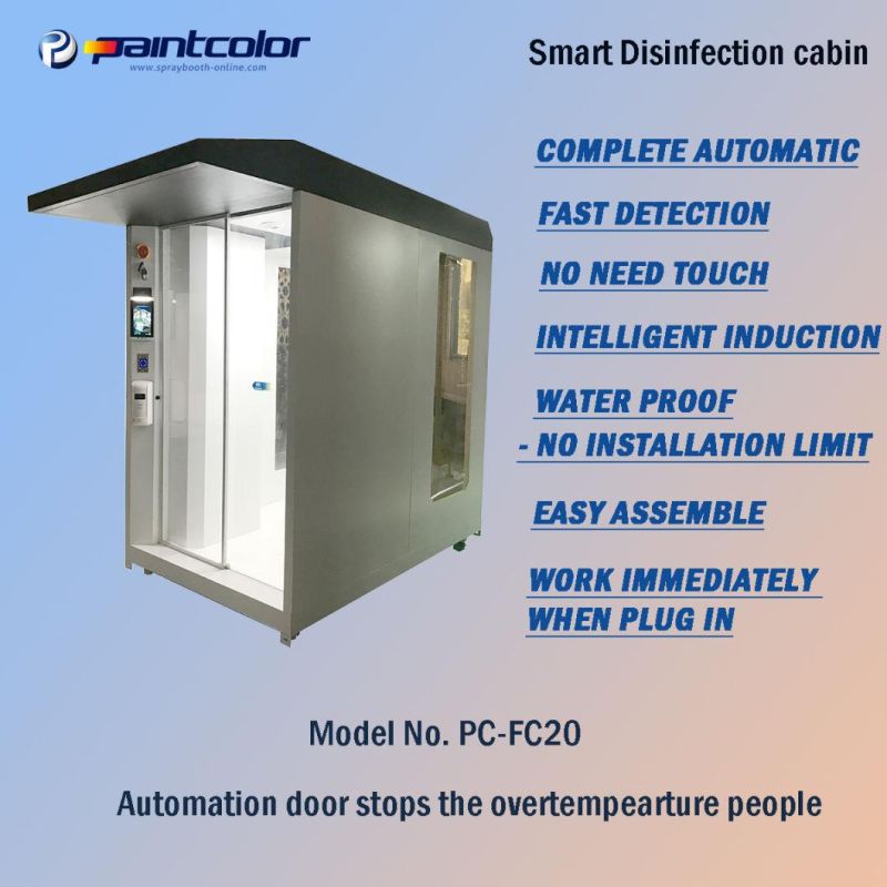 New Model Disinfection Booth with Automation Inductive Door for Outdoor