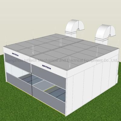 Efficient Automotive Double Preparation Booth for Auto Body Shops