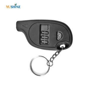 Plastic Mini Digital Tyre Pressure Gauge for Promotion with Keychain