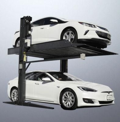 2 Post Sharing Column Double Floor Car Parking Lift