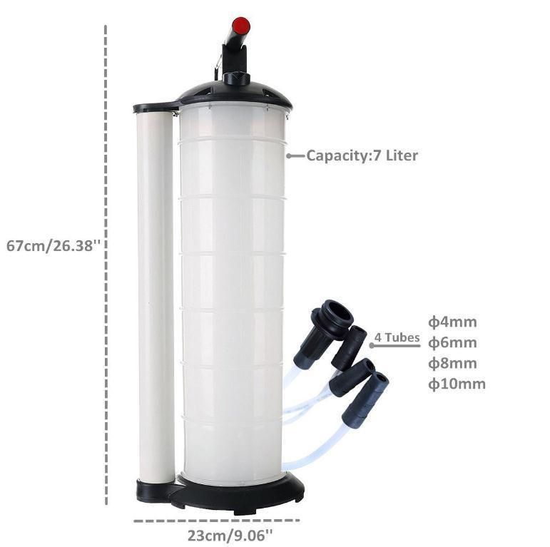 Oil Fluid Extractor 7L Manual Vacuum Pump Transfer Syphon Suction