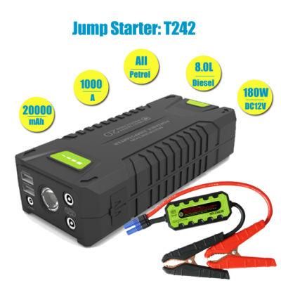 Auto Car Battery Booster Power Bank Jump Starter for Emergency