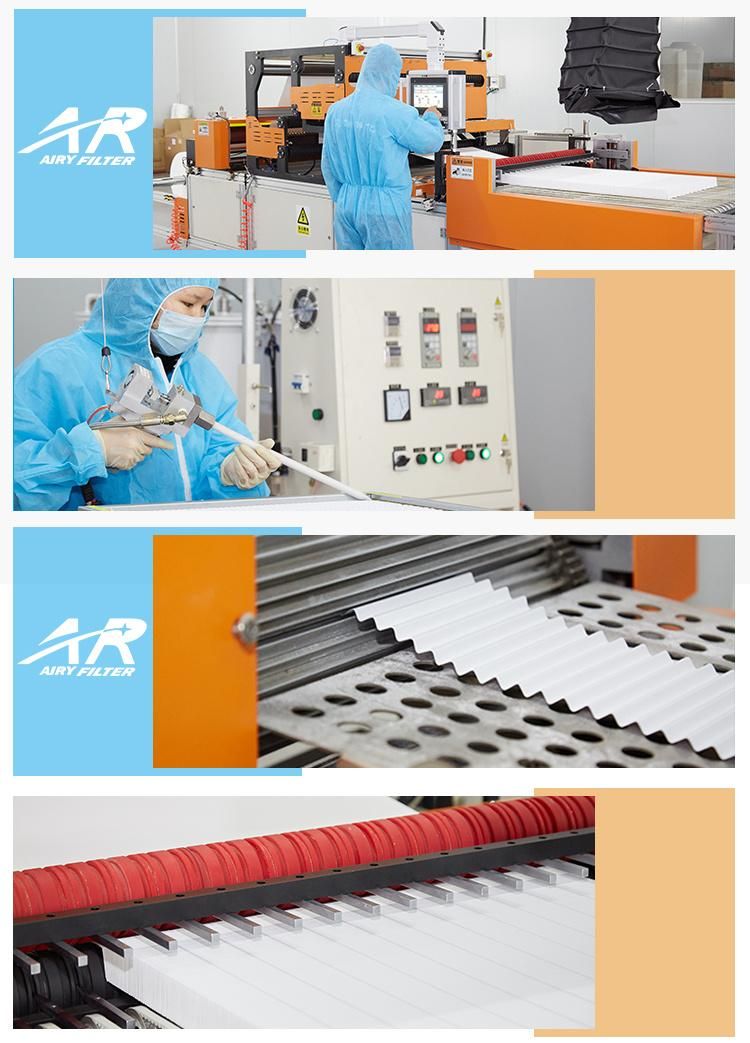 Air Pleat HEPA Filter with Aluminum Frame with Excellent Quality