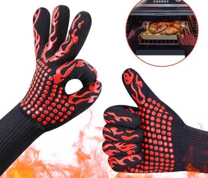 Mitt Baking Glove Extreme Heat Resistant 500 Temperature