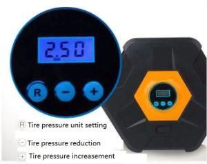 Digital Display Portable Car Tire Inflator with Preset Pressure