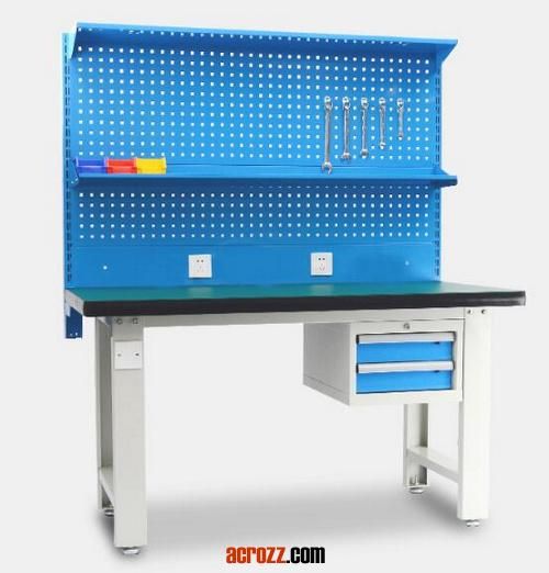 Factory Outlet Steel Garage Industrial Workbenches Tool Cabinet Work Bench with Tools Combination Workbench Repair Station Multi-Function Woktable