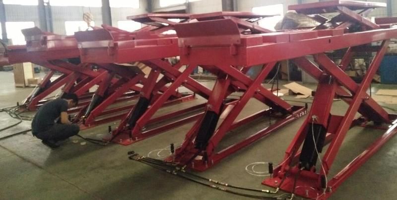 4ton Full Rise Wheel Alignment Scissor Lift with Pneumatic Unlock