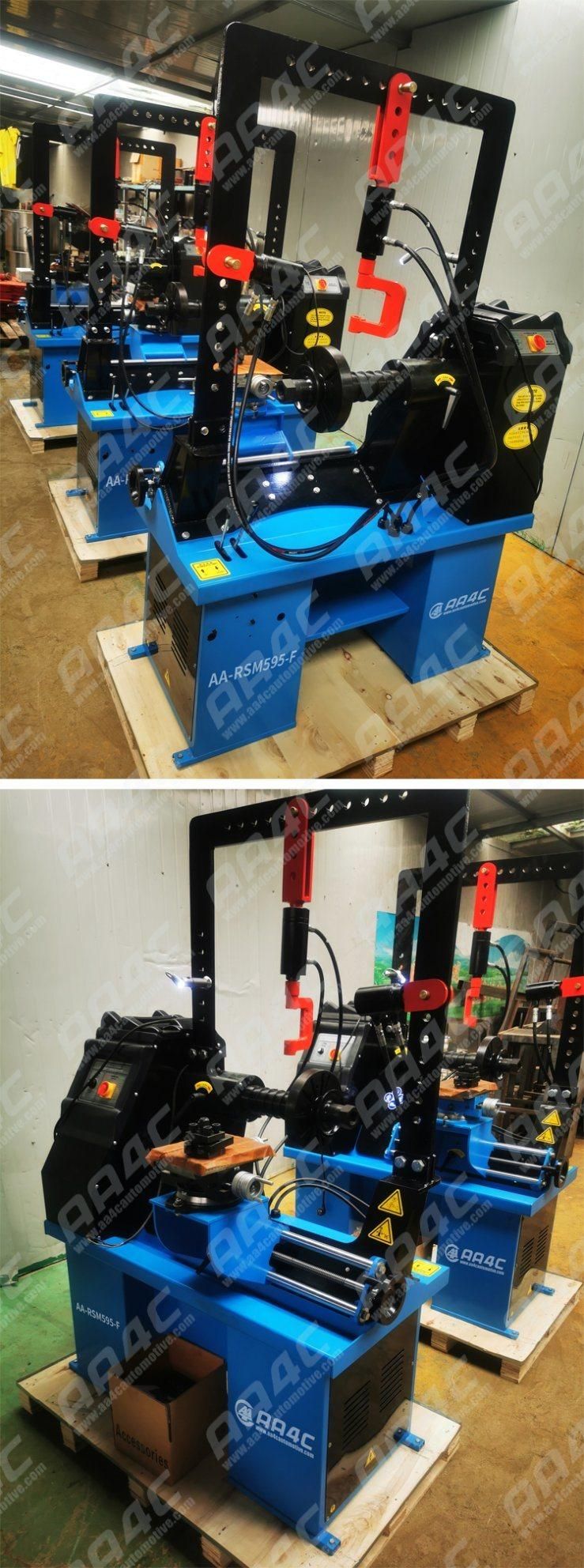 AA4c Full Automatic Rim Straightening Machine Alloy Wheel Processing Machine with Full Teeth Dual Cylinder Jack